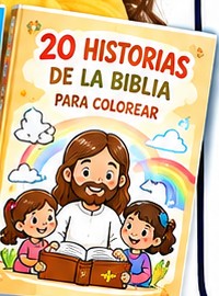 Portada: 20 historias de la Biblia para colorear